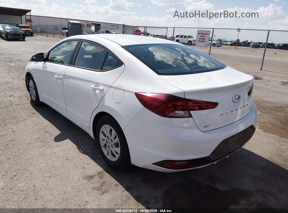5NPD74LF5KH490865 2019 HYUNDAI ELANTRA White Հետևի ձախ