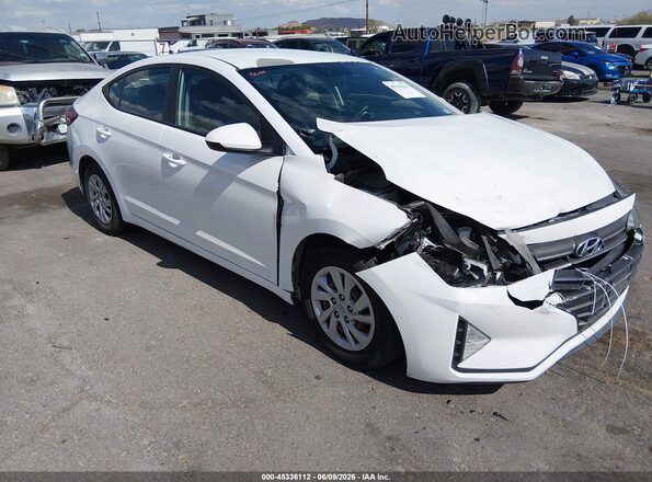 5NPD74LF5KH490865 2019 HYUNDAI ELANTRA White Սալոնի 360 աստիճան տեսք