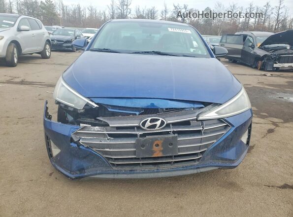 5NPD74LF5KH491062 2019 HYUNDAI ELANTRA Синий 