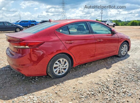 5NPD74LF6HH111655 2017 HYUNDAI ELANTRA Красный Задняя правая четверть