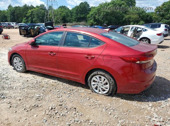 5NPD74LF6HH111655 2017 HYUNDAI ELANTRA Красный Задняя левая четверть