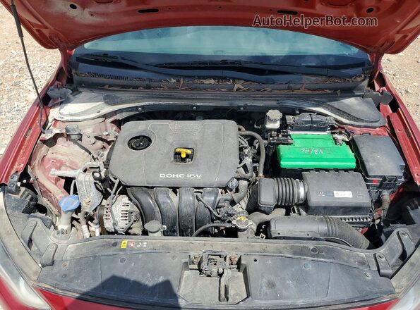 5NPD74LF6HH111655 2017 HYUNDAI ELANTRA Красный Вид задней части салона