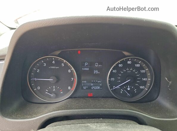 5NPD74LF6HH111655 2017 HYUNDAI ELANTRA Красный Вид щитка приборов