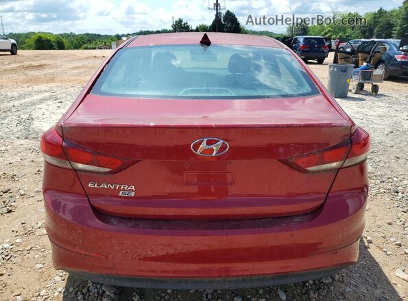 5NPD74LF6HH111655 2017 HYUNDAI ELANTRA Красный Вид сзади
