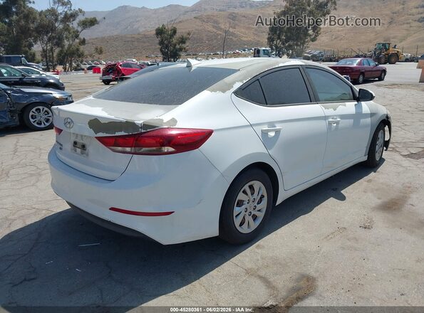 5NPD74LF6HH137835 2017 HYUNDAI ELANTRA White 