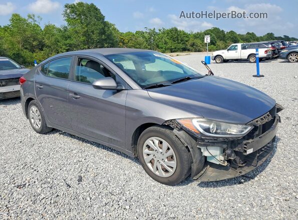 5NPD74LF6JH246253 2018 HYUNDAI ELANTRA Gray Front right