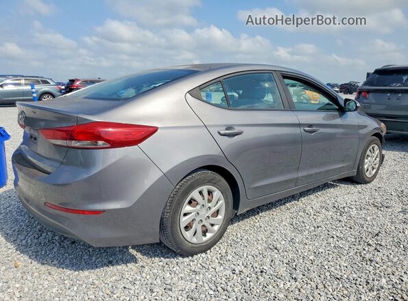 5NPD74LF6JH246253 2018 HYUNDAI ELANTRA Gray Rear right