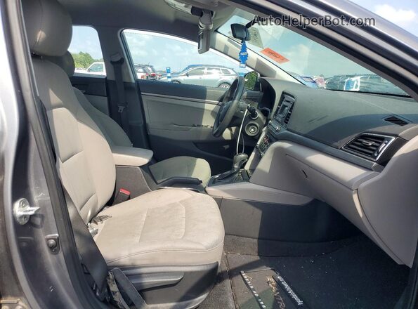 5NPD74LF6JH246253 2018 HYUNDAI ELANTRA Gray Front interior view