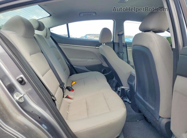 5NPD74LF6JH246253 2018 HYUNDAI ELANTRA Gray Rear seats view