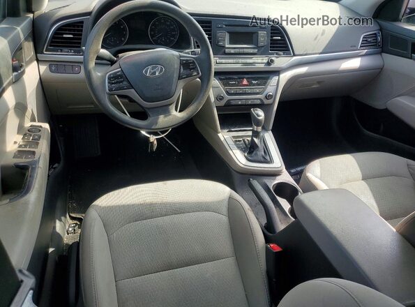 5NPD74LF6JH246253 2018 HYUNDAI ELANTRA Gray Dashboard view