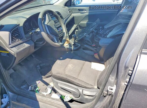 5NPD74LF6JH355070 2018 HYUNDAI ELANTRA Gray Вид салону спереду