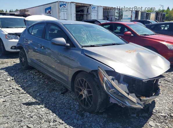 5NPD74LF6JH355070 2018 HYUNDAI ELANTRA Gray Передня права чверть