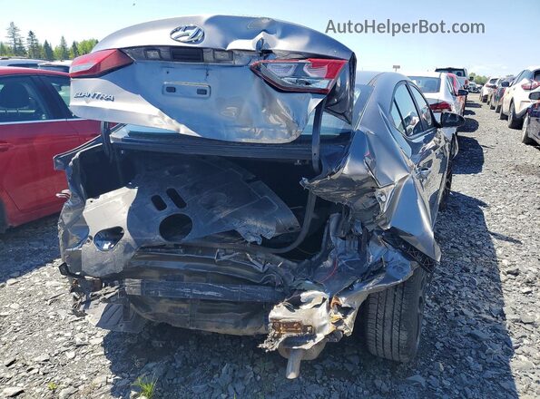 5NPD74LF6JH355070 2018 HYUNDAI ELANTRA Gray Вид підкапотного простору