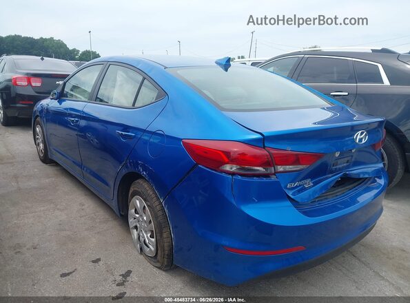 5NPD74LF6JH402971 2018 HYUNDAI ELANTRA Blue Trasero izquierdo