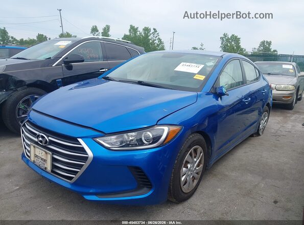 5NPD74LF6JH402971 2018 HYUNDAI ELANTRA Blue Vista tres cuartos delantera izquierda