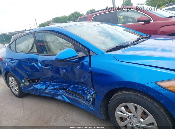 5NPD74LF6JH402971 2018 HYUNDAI ELANTRA Blue Vista interior trasera