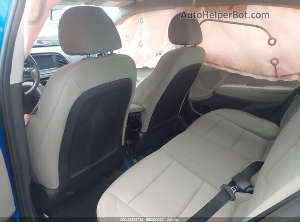 5NPD74LF6JH402971 2018 HYUNDAI ELANTRA Blue Vista de la etiqueta del VIN