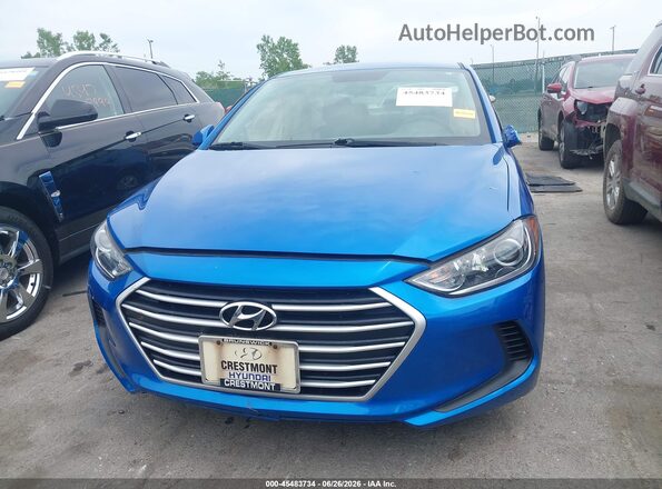 5NPD74LF6JH402971 2018 HYUNDAI ELANTRA Blue Vista del cuadro de instrumentos