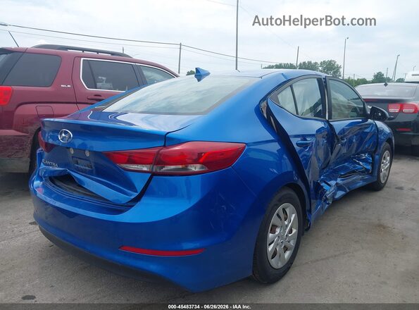 5NPD74LF6JH402971 2018 HYUNDAI ELANTRA Blue Trasero derecho