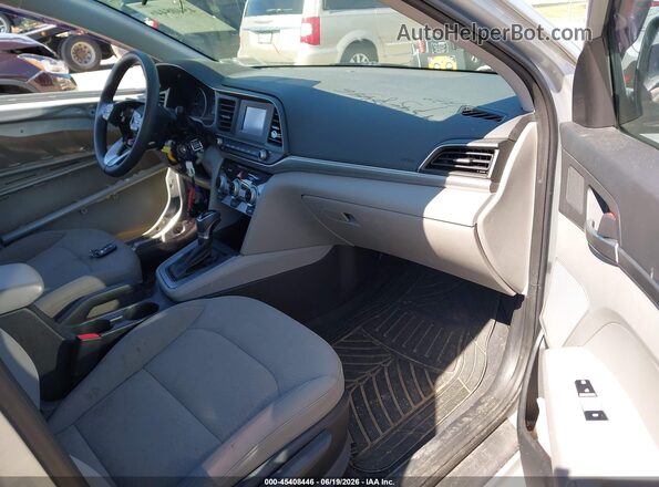 5NPD74LF6KH419254 2019 HYUNDAI ELANTRA Silver Widok wnętrza z przodu