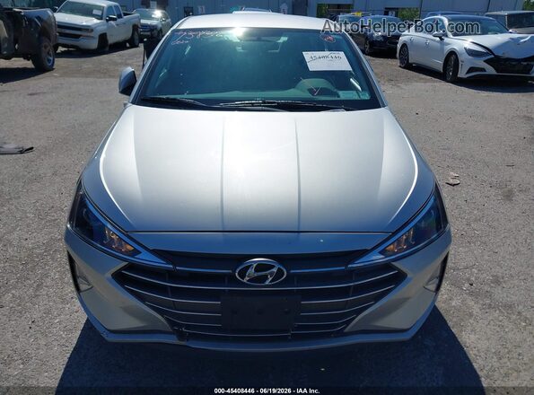 5NPD74LF6KH419254 2019 HYUNDAI ELANTRA Silver Widok zestawu wskaźników