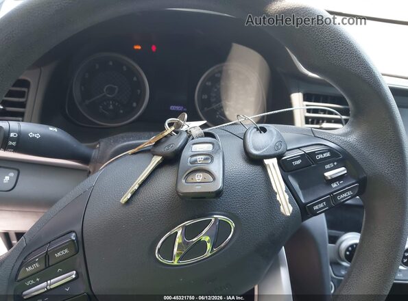 5NPD74LF6KH457924 2019 HYUNDAI ELANTRA Gray Առջևի վահանակի տեսք