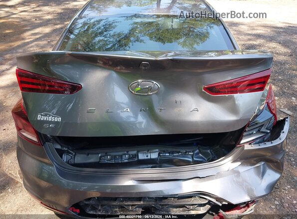 5NPD74LF6KH457924 2019 HYUNDAI ELANTRA Gray Դիմացի տեսք