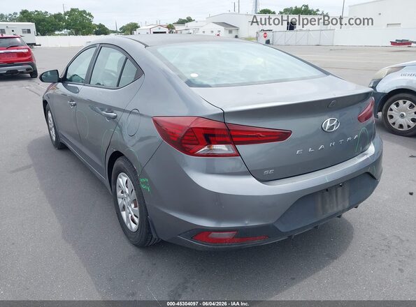 5NPD74LF6KH493130 2019 HYUNDAI ELANTRA Gray Հետևի ձախ