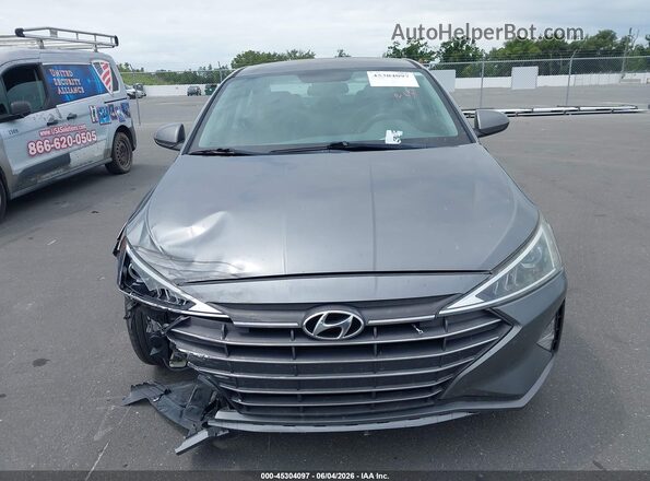 5NPD74LF6KH493130 2019 HYUNDAI ELANTRA Gray Սարքավորումների վահանակի տեսք