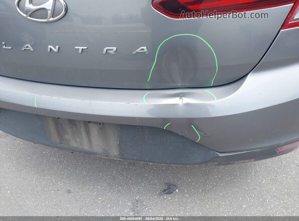 5NPD74LF6KH493130 2019 HYUNDAI ELANTRA Gray 