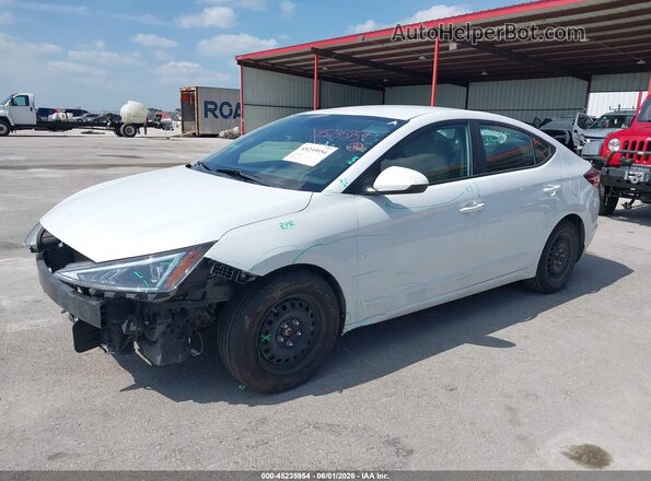 5NPD74LF6LH549200 2020 HYUNDAI ELANTRA White Առջևի ձախ երեք քառորդ տեսարան