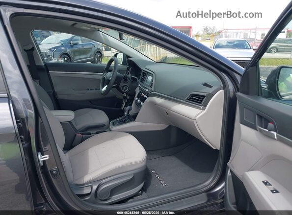 5NPD74LF6LH601487 2020 HYUNDAI ELANTRA Gray Front interior view