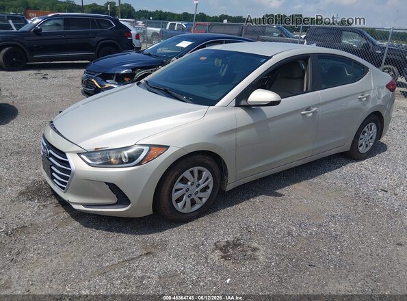 5NPD74LF7HH064183 2017 HYUNDAI ELANTRA Tan Առջևի ձախ երեք քառորդ տեսարան