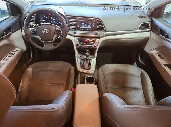 5NPD74LF7HH088094 2017 HYUNDAI ELANTRA White Вид панелі приладів
