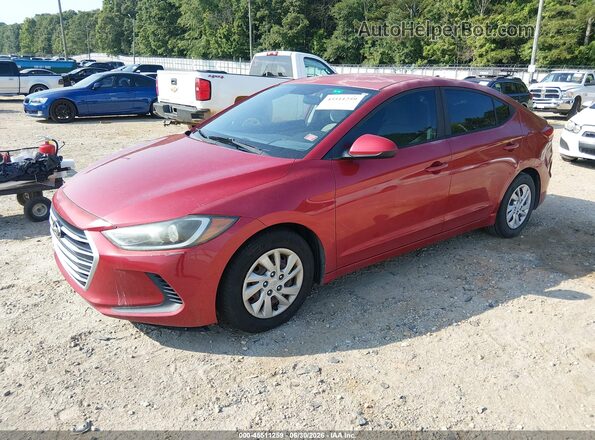 5NPD74LF7HH101328 2017 HYUNDAI ELANTRA Red Front left
