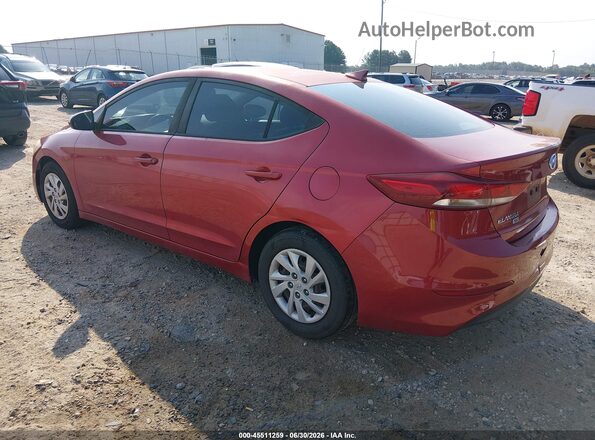 5NPD74LF7HH101328 2017 HYUNDAI ELANTRA Red Rear left