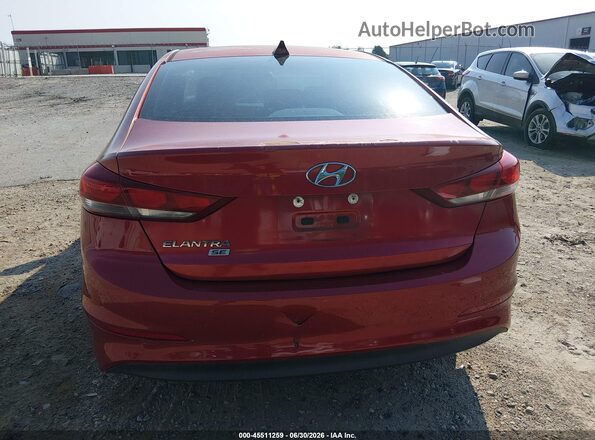 5NPD74LF7HH101328 2017 HYUNDAI ELANTRA Red Front view