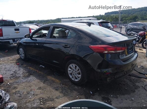 5NPD74LF7HH153848 2017 HYUNDAI ELANTRA Black Հետևի ձախ