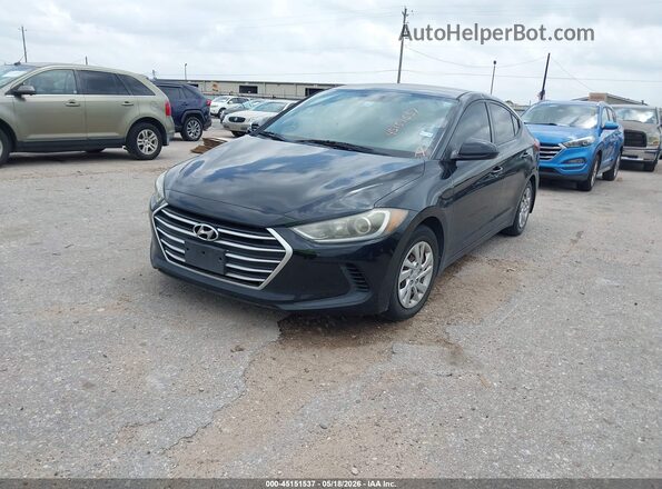 5NPD74LF7HH201171 2017 HYUNDAI ELANTRA Black Front left