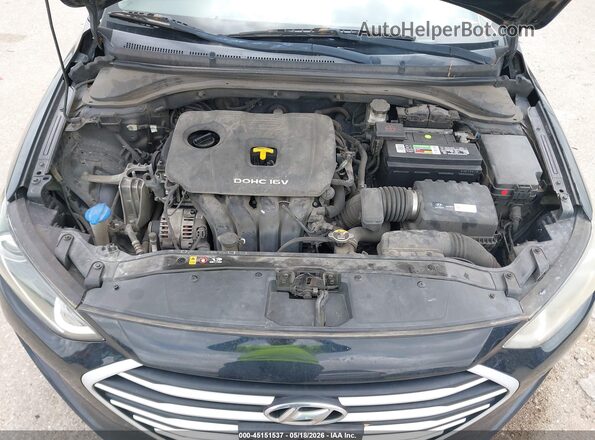 5NPD74LF7HH201171 2017 HYUNDAI ELANTRA Black Rear view