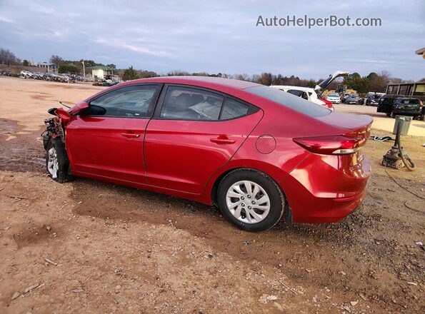 5NPD74LF7JH224021 2018 HYUNDAI ELANTRA Red Trasero izquierdo