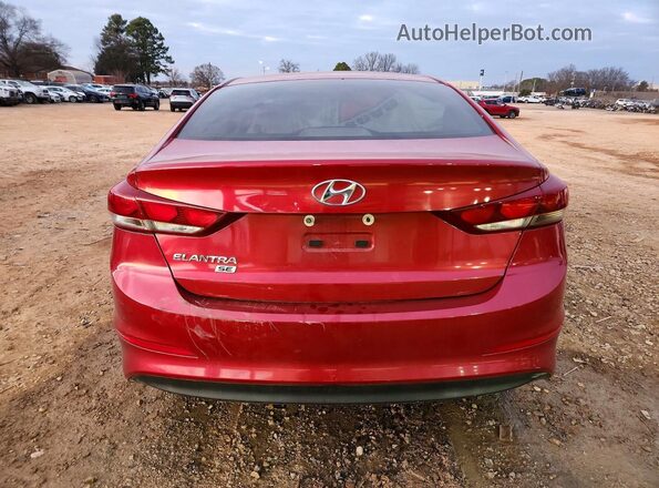 5NPD74LF7JH224021 2018 HYUNDAI ELANTRA Red Vista trasera