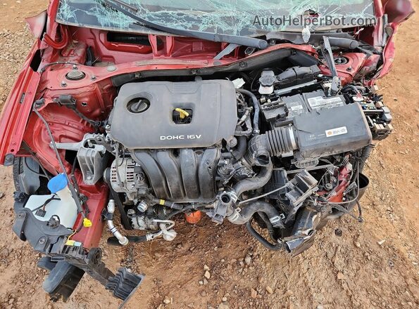 5NPD74LF7JH224021 2018 HYUNDAI ELANTRA Red Vista interior trasera