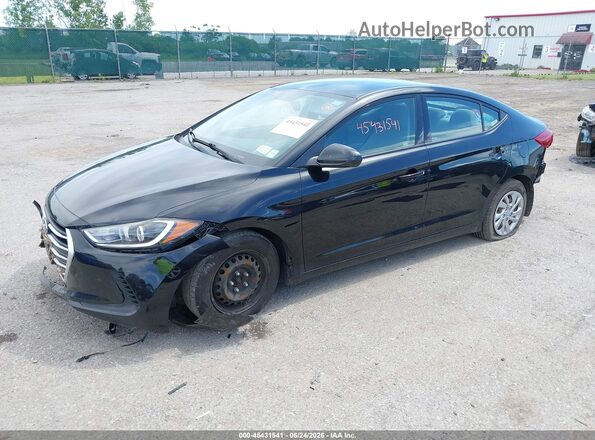 5NPD74LF7JH261599 2018 HYUNDAI ELANTRA Black Передня ліва чверть