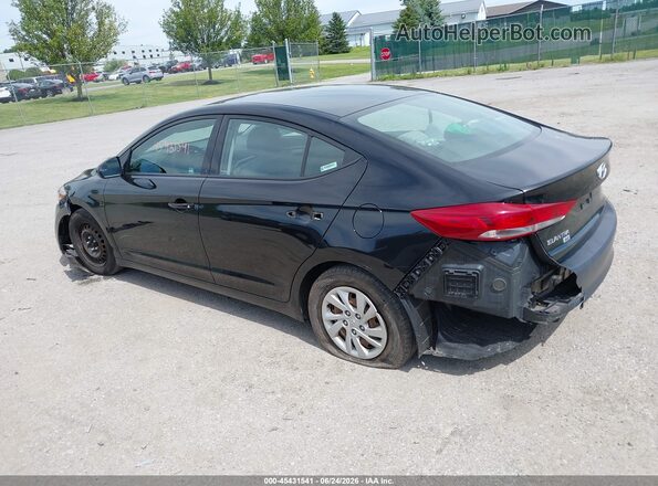 5NPD74LF7JH261599 2018 HYUNDAI ELANTRA Black Задня ліва чверть