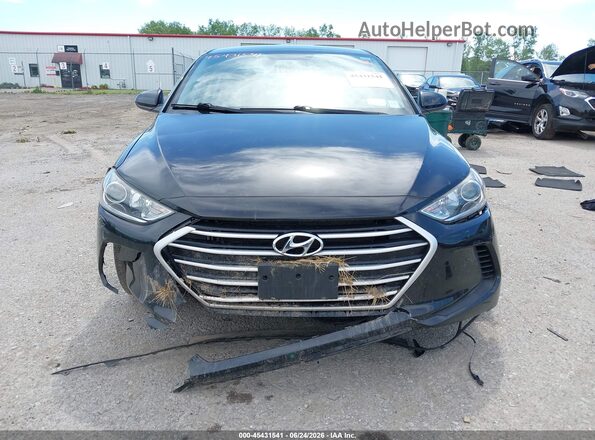 5NPD74LF7JH261599 2018 HYUNDAI ELANTRA Black Вид щитка приладів