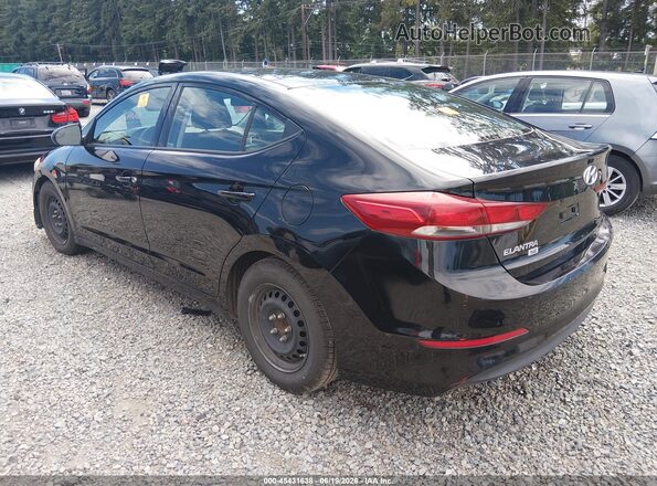 5NPD74LF7JH316049 2018 HYUNDAI ELANTRA Черный Задняя левая четверть