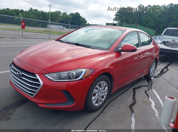 5NPD74LF7JH349567 2018 HYUNDAI ELANTRA Red Передня ліва чверть