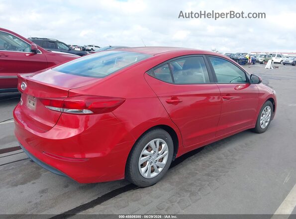 5NPD74LF7JH349567 2018 HYUNDAI ELANTRA Red Задня права чверть
