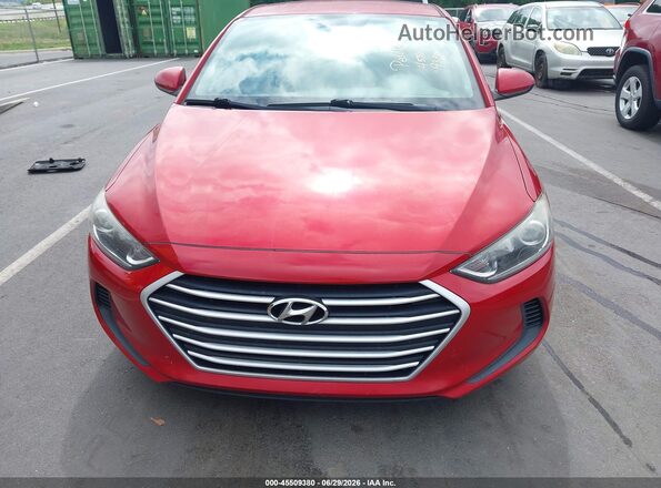 5NPD74LF7JH349567 2018 HYUNDAI ELANTRA Red Вид спереду